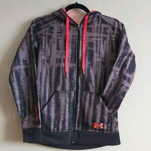 Under Armour Zip Up Hoodie Brown Coral XS